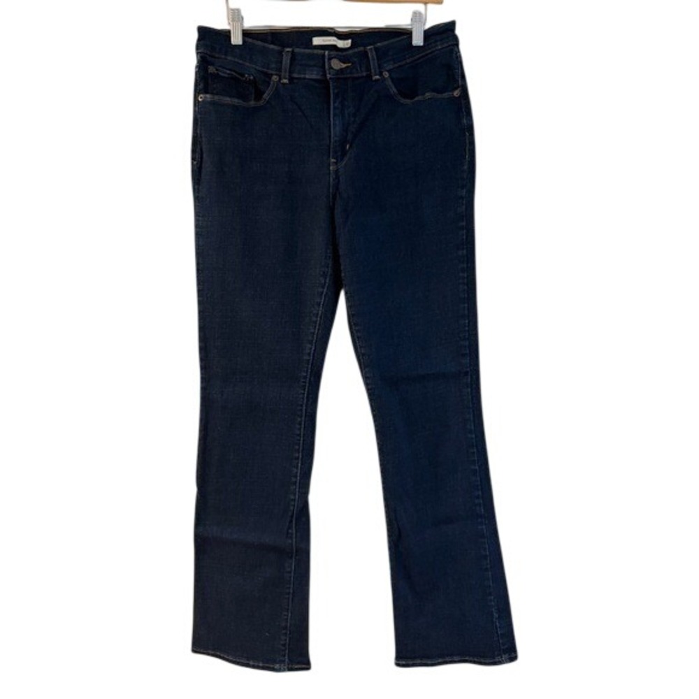 Levis Classic Bootcut Jeans Womens 12M W31‎ L32 Dark Wash Indigo Stretch